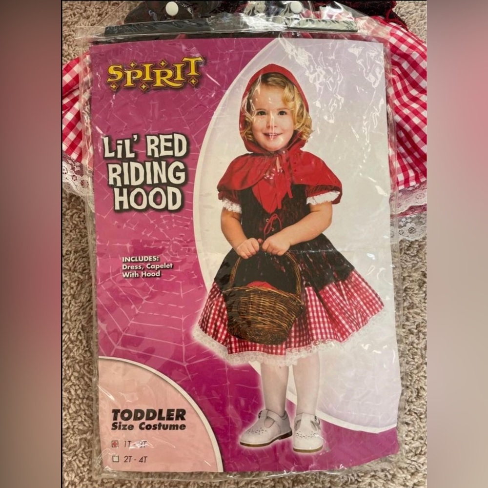 Spirit Little Red Riding Hood Costume Size 1-2T